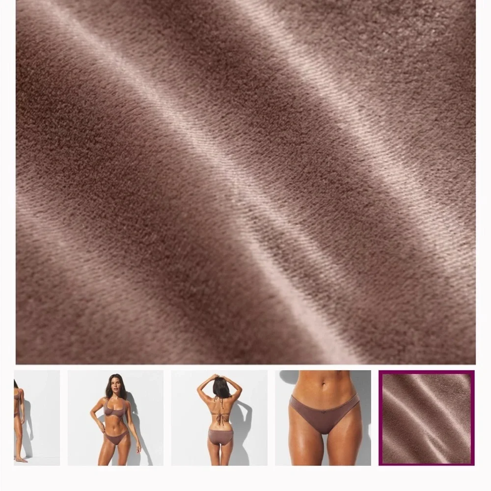 SKIMS Velvet Brown Bikini Bottom
